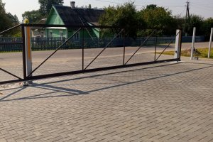 Откатные ворота 12-ти метровые — фото 1
